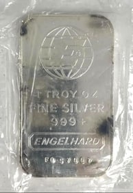 Engelhard 1 oz .999 Fine Silver Ingot/ Bar