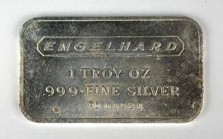 Engelhard 1 oz .999 Fine Silver Ingot/ Bar