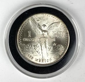 1982 Mexico Libertad 1 Onza 1 oz .999 Fine Silver Round