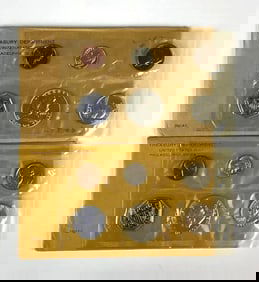 Group of 2 US Mint Philadelphia Coin Proof Set