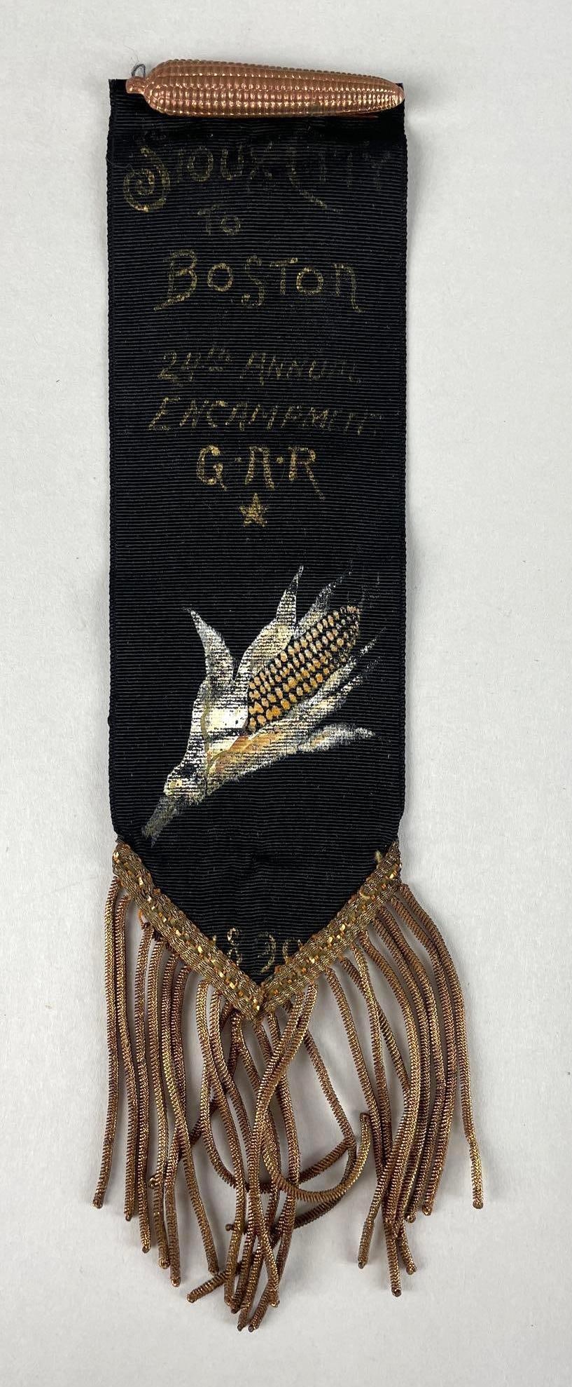 1890 GAR National Encampment Iowa Ribbon Badge (1 of 2)