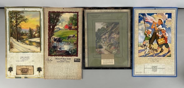 Group of Vintage Iowa Local Advertising Calendars