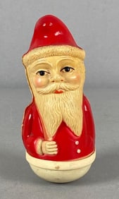 Vintage Christmas Santa Claus Roly Poly Toy