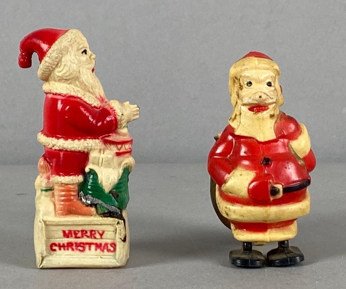 Group of 2 Vintage Santa Claus Christmas Figurines (1 of 3)