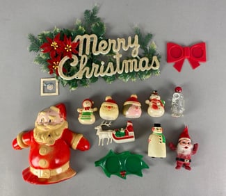 Group of Assorted Christmas Decorations
