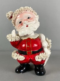 Vintage Dickson Santa Claus Nodder Bobble Head Porcelain Vase