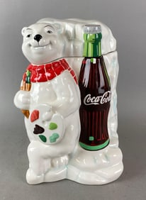 Coca Cola Always Cool Polar Bear Cookie Jar