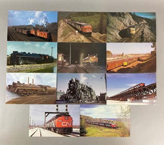 Group of 11 Vintage 1970s Canadian National Railroad Postcards