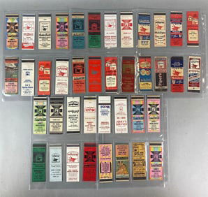 Group of 40 Vintage Mobil Gas Match Books