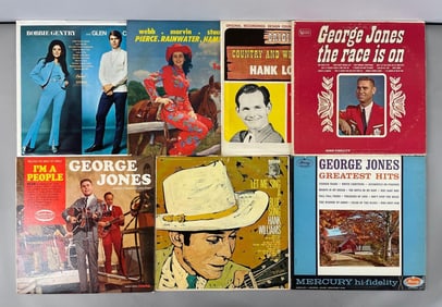 Group of 1960s Country Vinyl Records