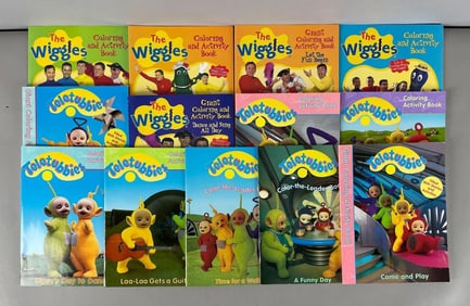 Group of Children's Coloring and Activity Books