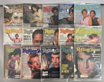 Group of 1980s Rolling Stone Magazines