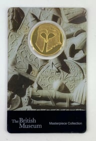 2020 Solomon Island $25 Corinthian 1/4 oz .999 Gold Coin