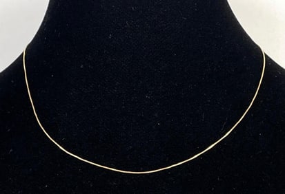 10K Gold Box Chain Necklace