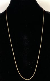 14K Gold Twisted Rope Chain Necklace