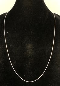 Italy Box Chain .925 Sterling Silver Necklace