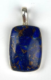 Lapis Lazuli .925 Sterling Silver Pendant