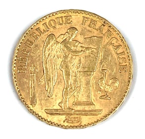 1897 A France 20 Francs Gold Lucky Angel