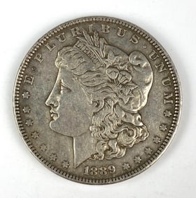 1889 US Morgan Silver Dollar Coin