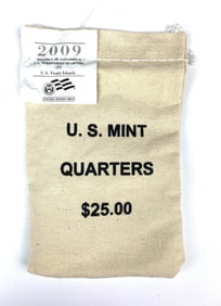 2009 US Mint $25 US Virgin Islands District of Columbia US Territories D in Canvas Bag