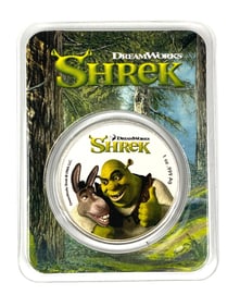 2021 NIEU $2 DreamWorks Shrek 1 oz .999 Silver Coin