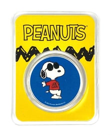 2021 Peanuts 1 oz .999 Fine Silver Commemorative Round