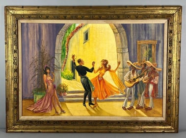 Signed Robert F. Meyer Oil on Canvas Painting