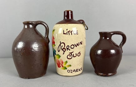 Group of 3 Miniature Stoneware Crocks