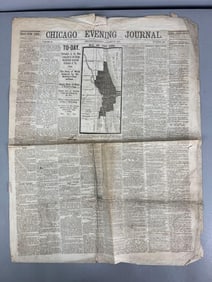 October 14 1871 Chicago Evening Journal Newspaper