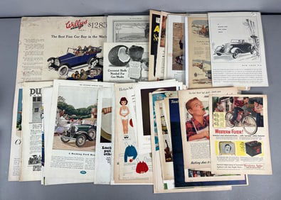 Large Group of Vintage Magazine Advertisements