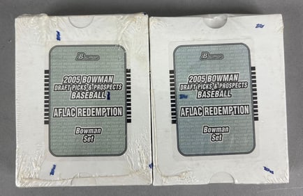 Group of 2 Bowman and Topps Draft Picks Baseball Sealed Sets