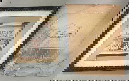 Group of 2 Antique Storefront Photographs