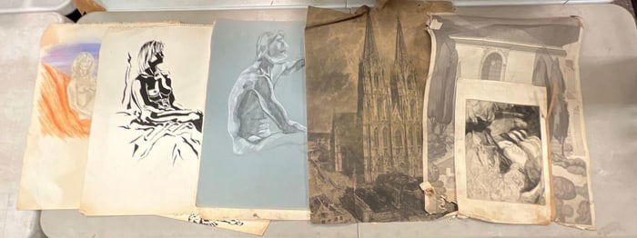 Group of Original Artwork and Print
