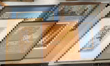 Group of Framed Artwork