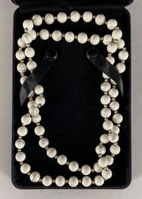 White Turquoise and 14k Gold Beaded Necklace