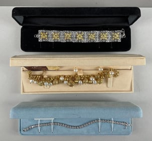 Group of Sterling Silver Bracelets