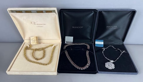 Group of Sterling Silver Necklaces