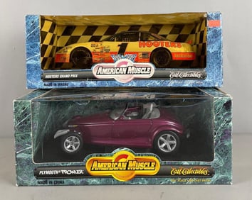 Group of 2 Ertl American Muscle Die-Cast Cars