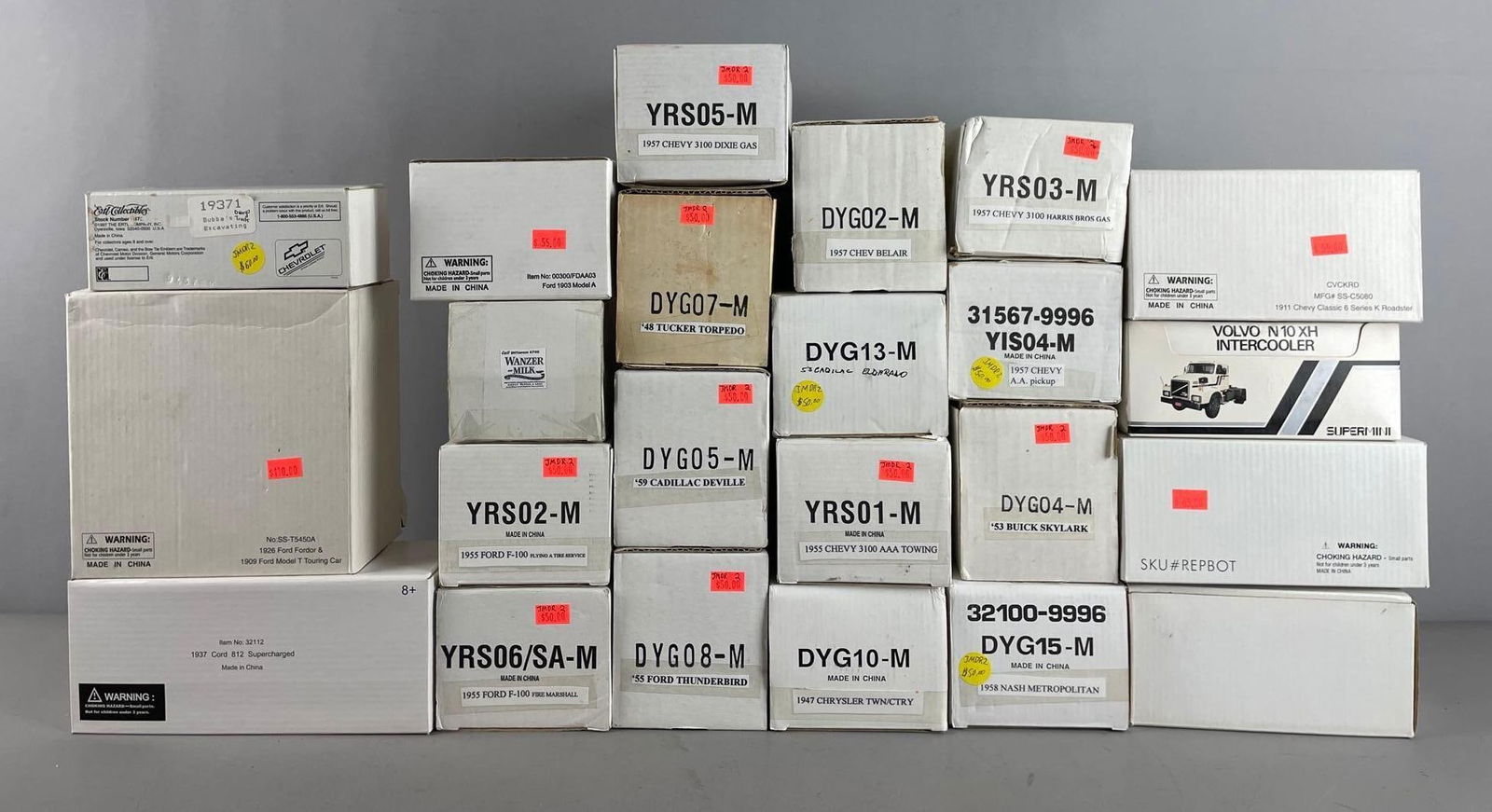 Group of Assorted Die-Cast Vehicles: Includes matchbox Collectibles, well, classic cars