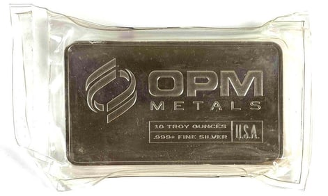 OPM Metals 10oz .999 Fine Silver Ingot/Bar