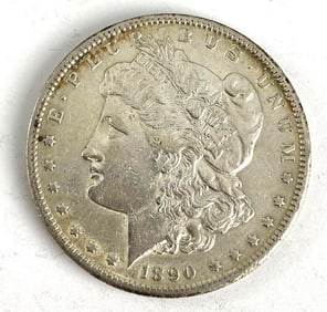 1890 S Morgan Silver Dollar Coin