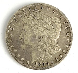 1886 O Morgan Silver Dollar Coin