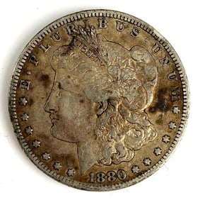1880 S Morgan Silver Dollar Coin