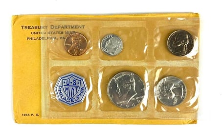 1964 US Mint Philadelphia Coin Proof Set
