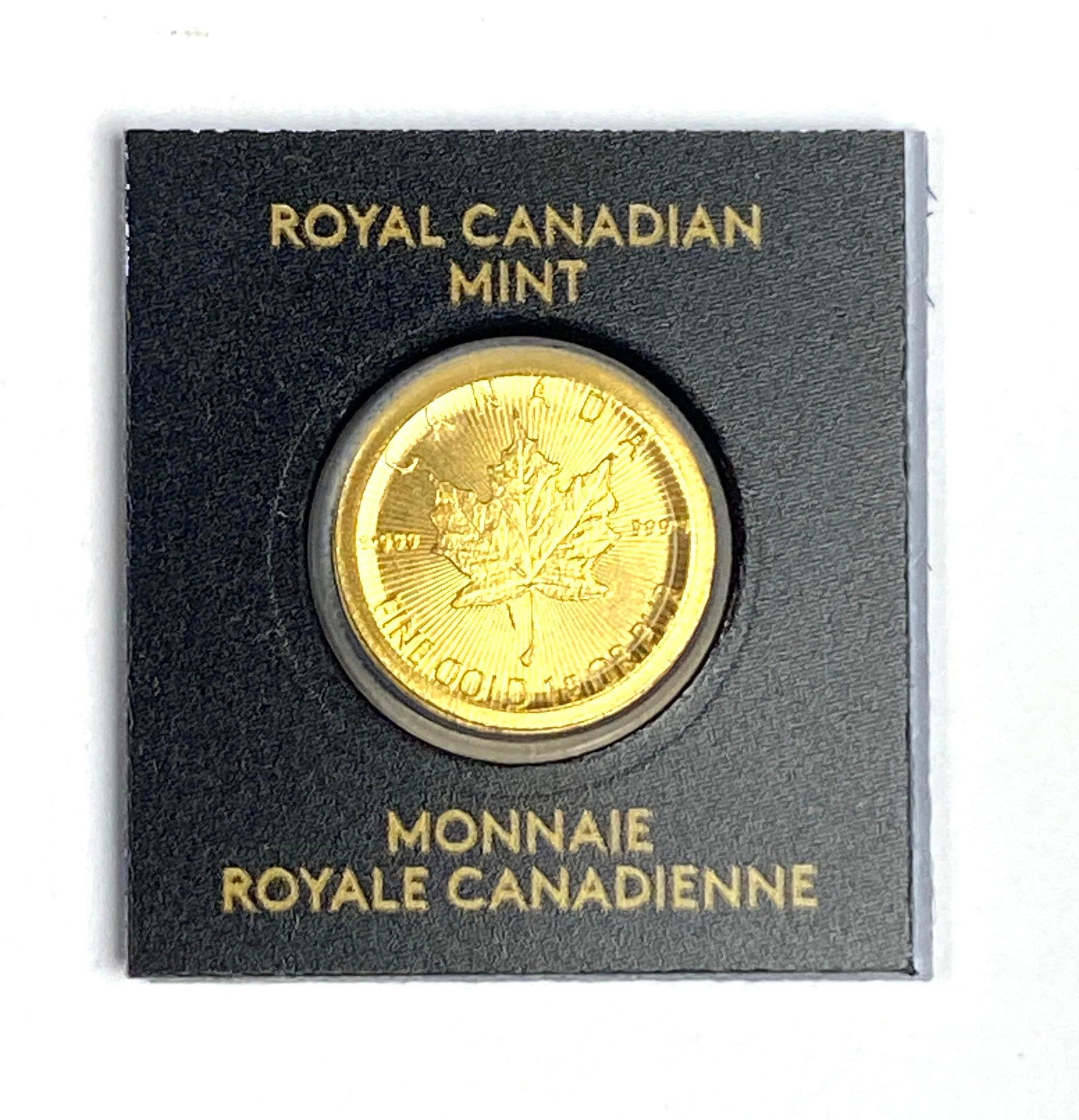 2023 Canada 50 Cents Maple Leaf 1 Gram .999 Fine Gold Coin (1 of 2)