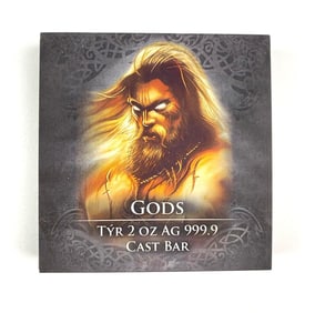 Germania Mint 2024 Gods Tyr 2 oz AG 999.9 Cast Bar