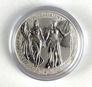 Germania Mint Allegories Columbia and Germania 2019 1 oz AG 999.9