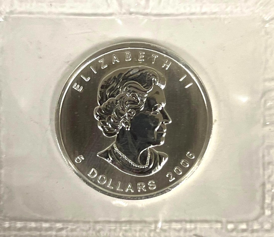 2006 Canada 1 oz .9999 Fine Silver Maple Leaf in Original Plastic SEALED (1 of 2)