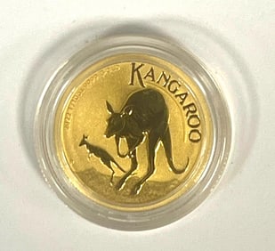 2022 Australia Kangaroo .9999 Fine Gold 1/10 oz