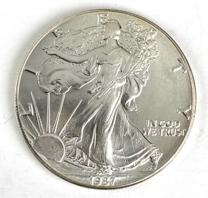 1987 US Mint American Silver Eagle 1 oz .999 Fine Silver
